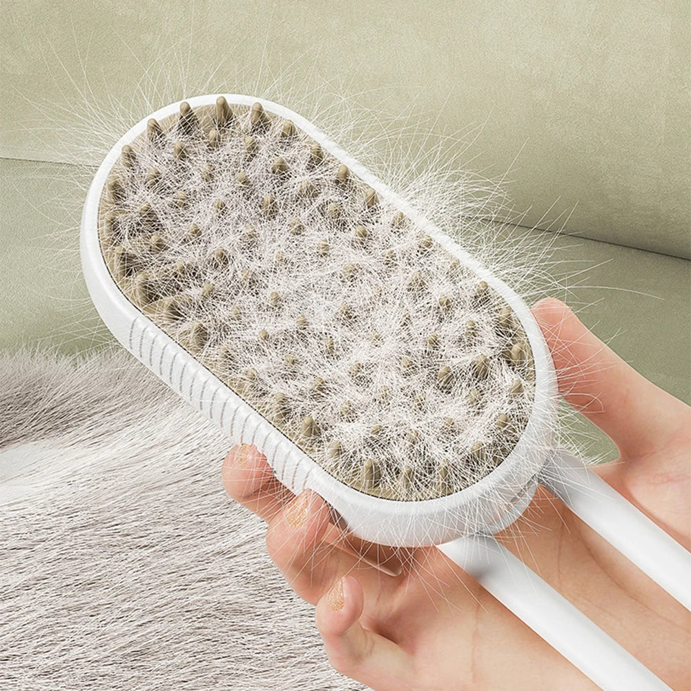 Zoomie Steam Brush | 3-in-1 Grooming Spa