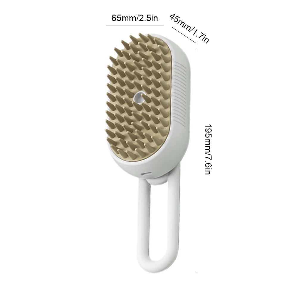 Zoomie Steam Brush | 3-in-1 Grooming Spa