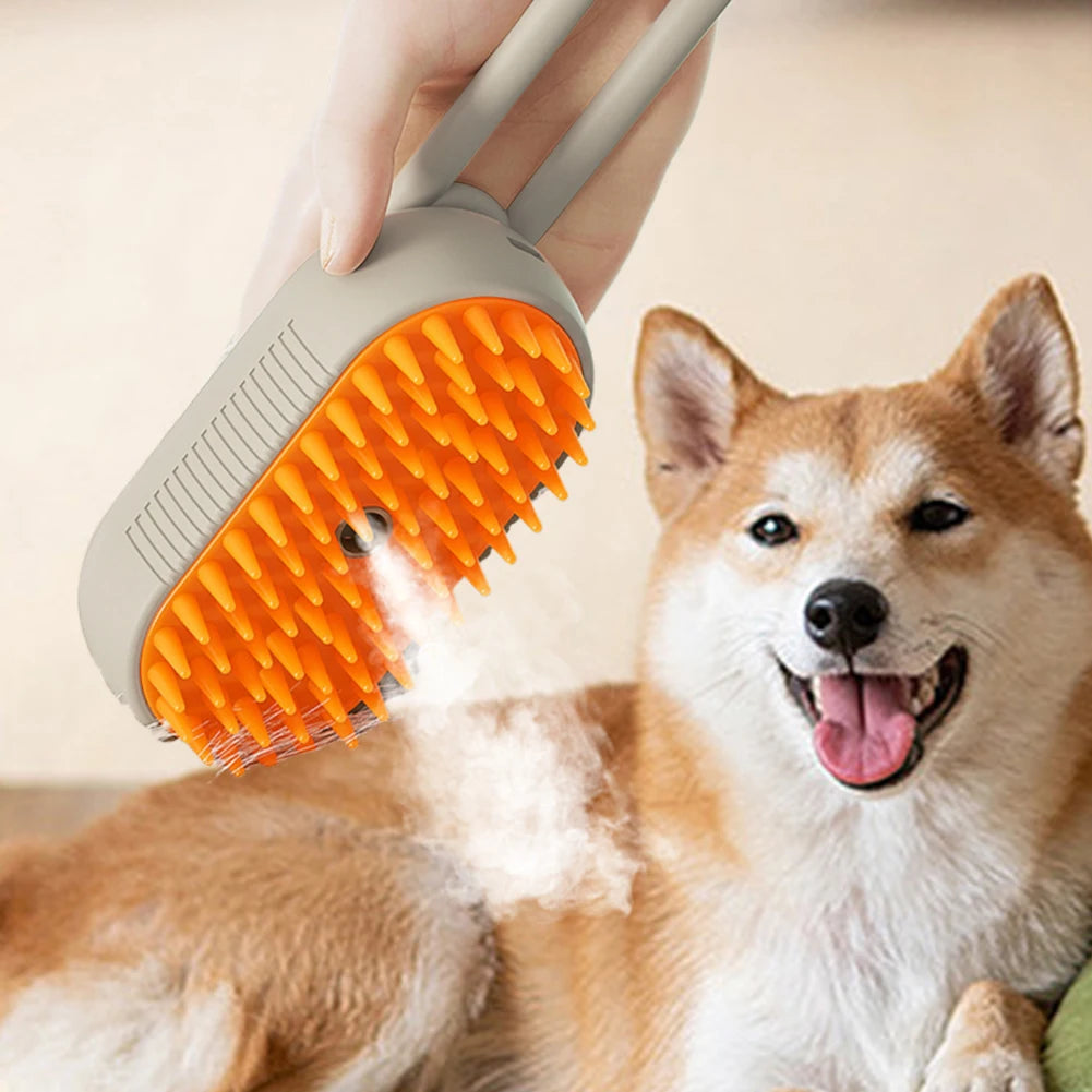 Zoomie Steam Brush | 3-in-1 Grooming Spa