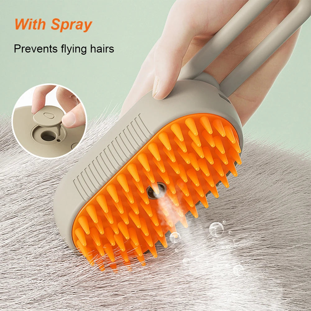 Zoomie Steam Brush | 3-in-1 Grooming Spa