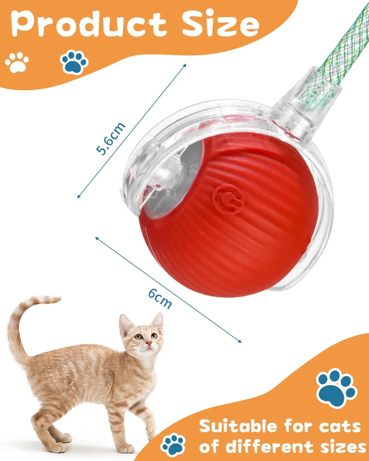 Zoomie Smart Ball | Interactive Cat Toy