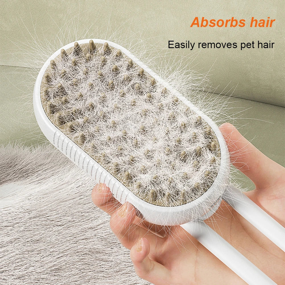 Zoomie Steam Brush | 3-in-1 Grooming Spa