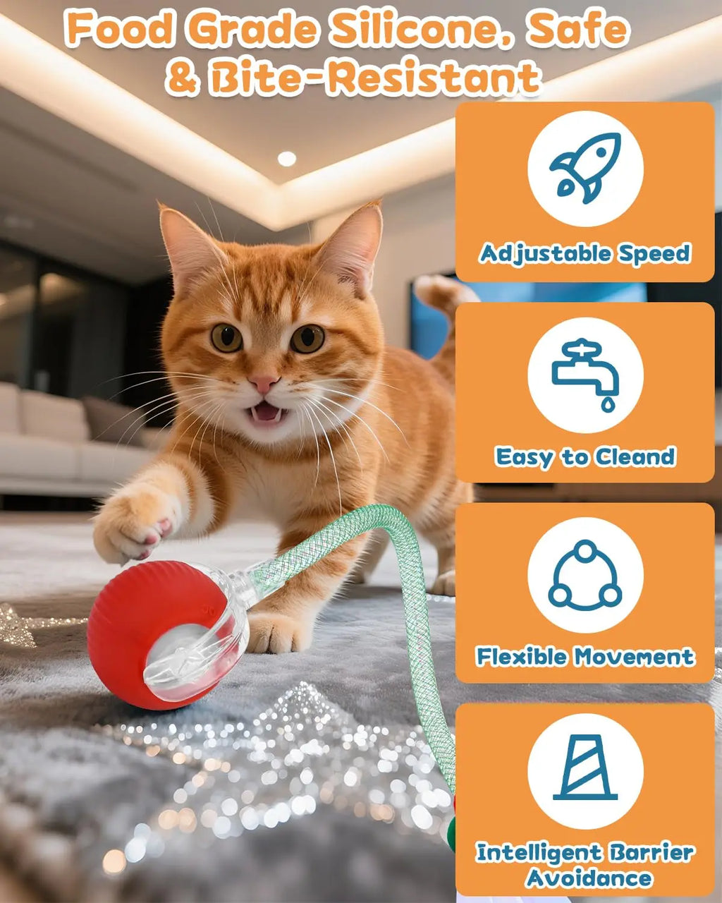 Zoomie Smart Ball | Interactive Cat Toy