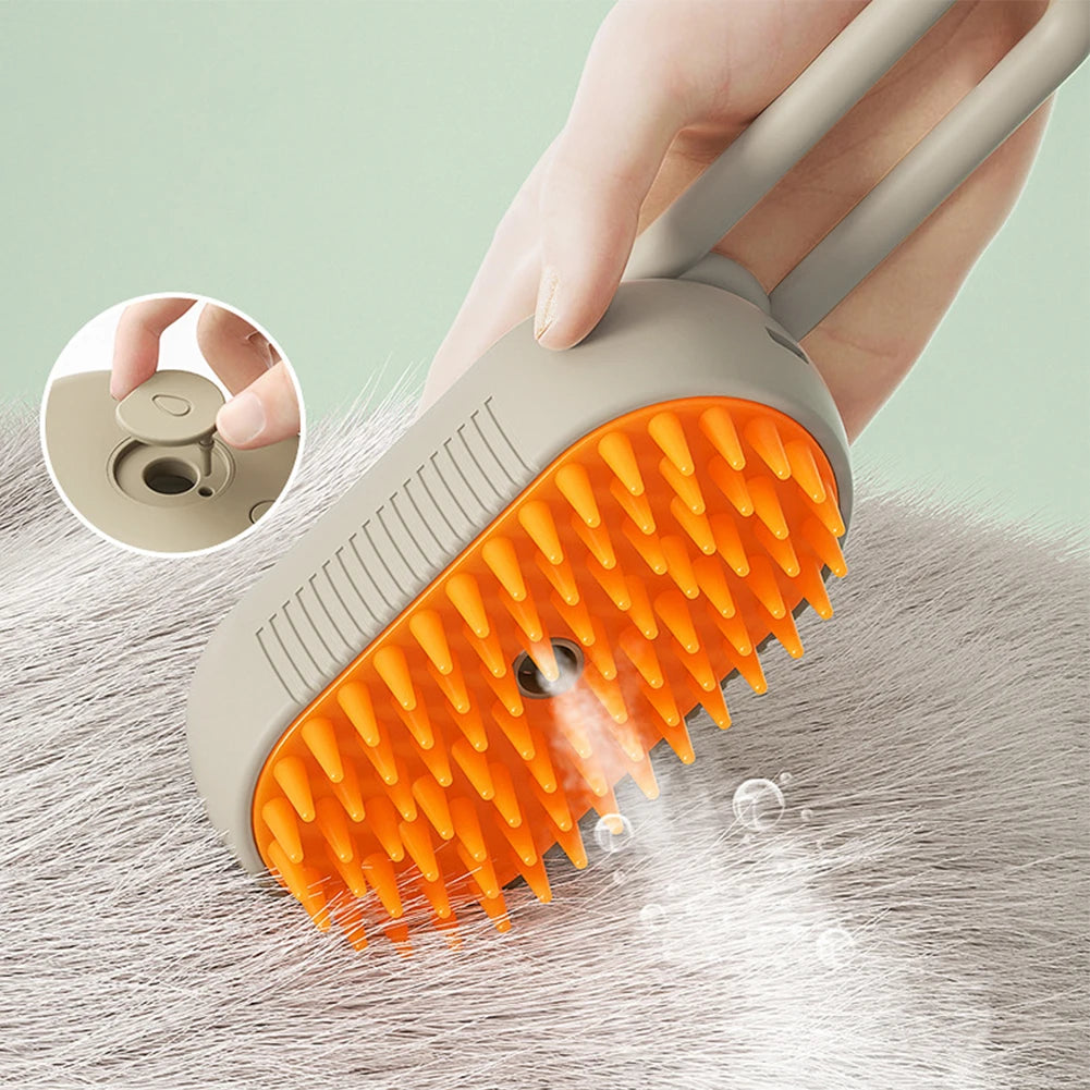 Zoomie Steam Brush | 3-in-1 Grooming Spa